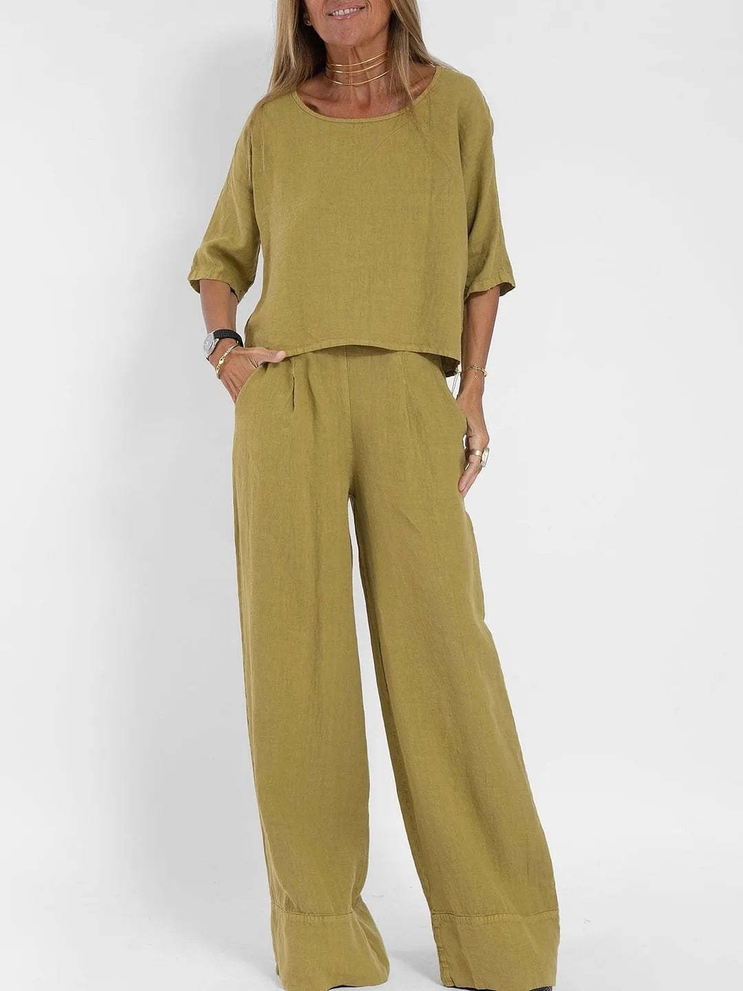 Hemp Cotton 2pc Pant Set