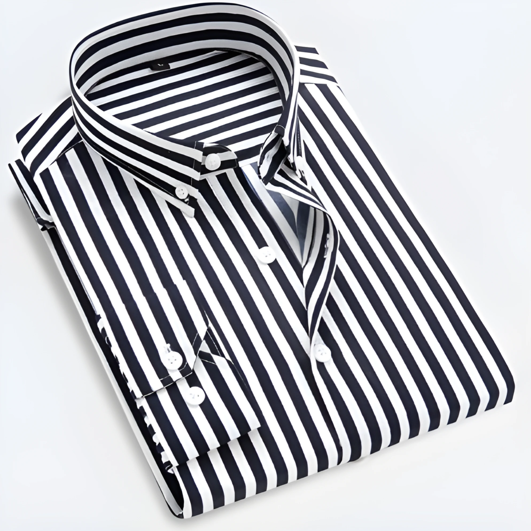 Men's Stripe Long Sleeved Shirt