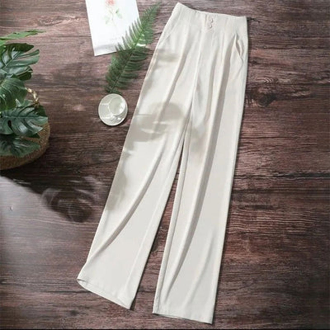 Jenna - Straight trousers - Chic - High Quality Cotton - For Formal Occasions