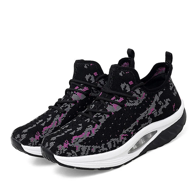 Women Cushioned Light Mesh Platform Orthopedic Sneakers