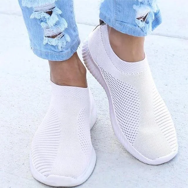 Women Stretchy Slip-On Mesh Bunion Corrector Sneakers