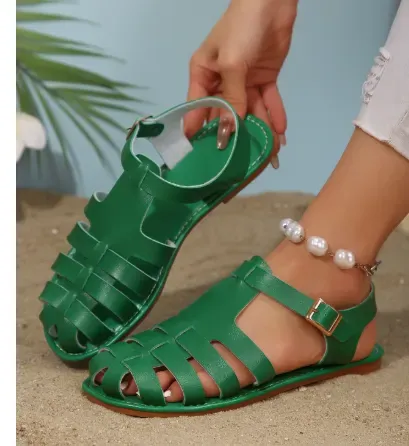 Women's Classic Buckle Strap Casual Sandals