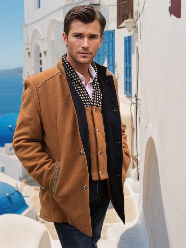 Business Wool Fashion Scarf Coat