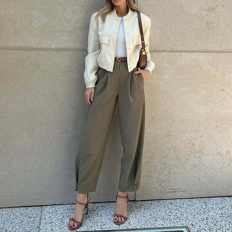 Agnes - High-Waisted Trousers
