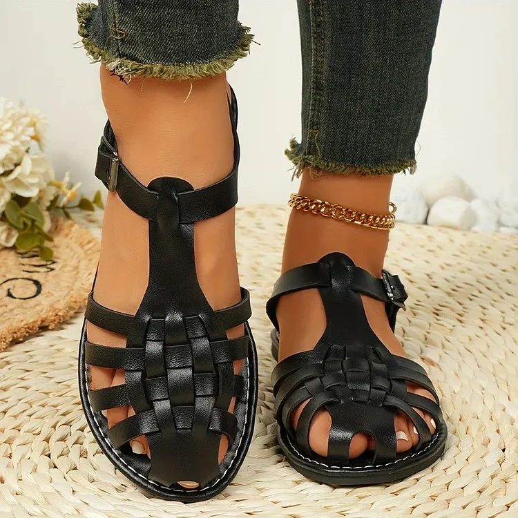 Ankle Buckle Strap Sandals for Women