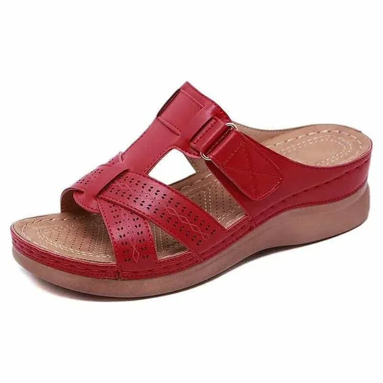 Orthopedic Low Heel Wedge Sandals