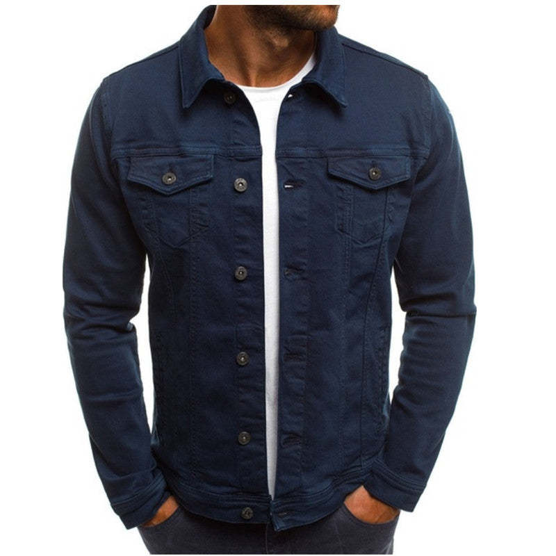Haris - Coloured denim jacket for men