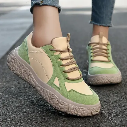 Women's Suede Patchwork Sport Shoes