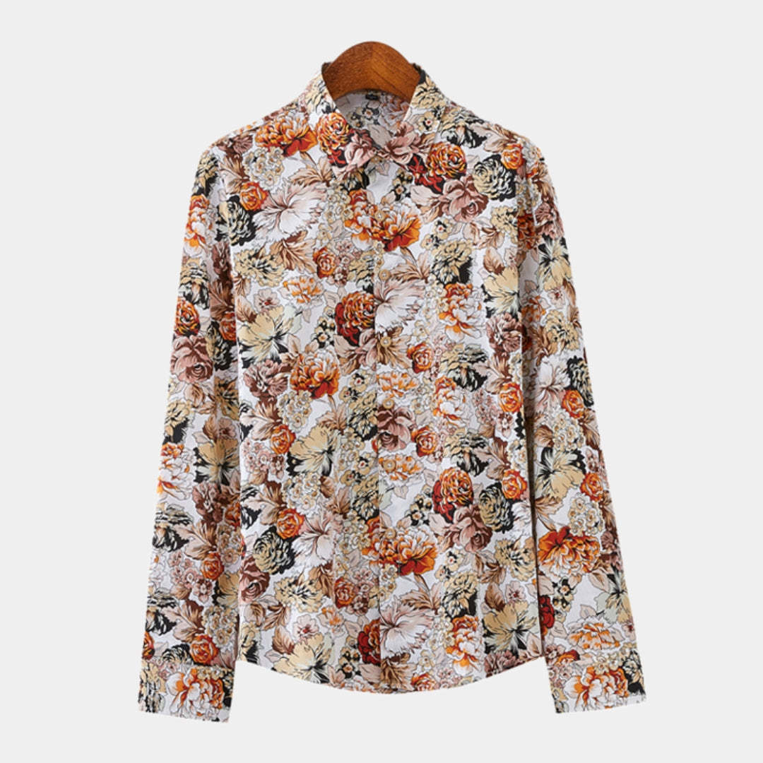 Print Ethnic Spring/Summer Wedding Shirt