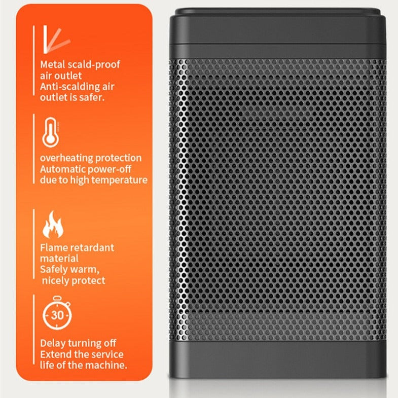 Space Heater With Fan & Thermostat 1500w/1200w-gladdween