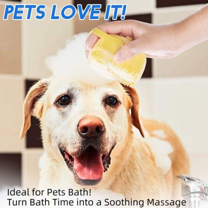 Pet Shampoo Grooming Brush