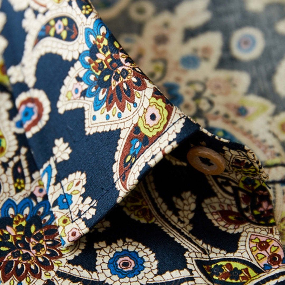 Print Ethnic Spring/Summer Wedding Shirt