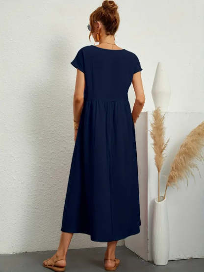 Corsica - Summer Dress With Solid Bag