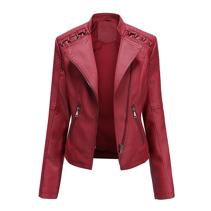 Lambskin leather jacket