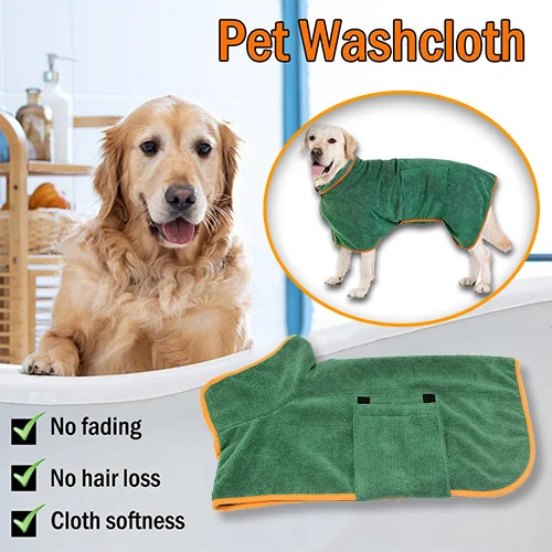 Microfiber Dog Bathrobe-gladdween