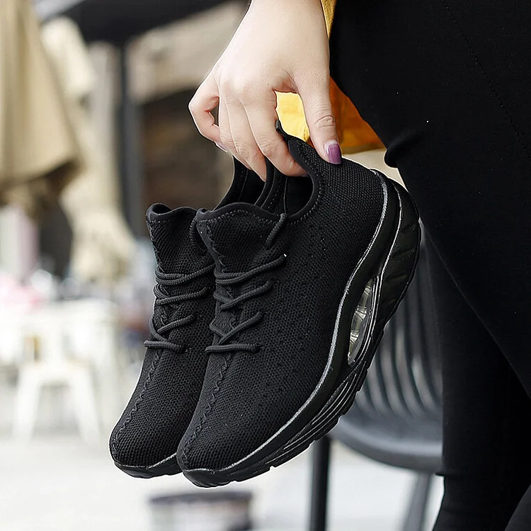 Women Cushioned Light Mesh Platform Orthopedic Sneakers