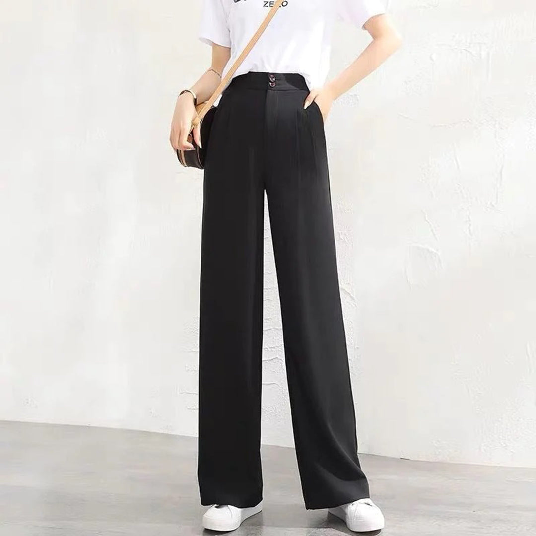 Jenna - Straight trousers - Chic - High Quality Cotton - For Formal Occasions