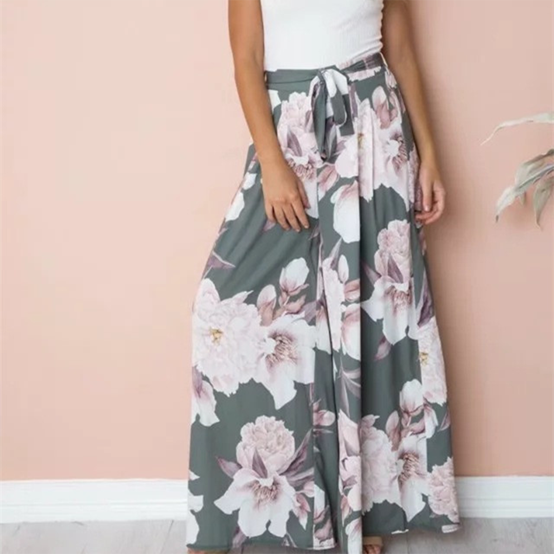 Euphemia - Wide Leg Pants - Chic - Polyester - Everyday Wear