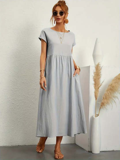 Corsica - Summer Dress With Solid Bag