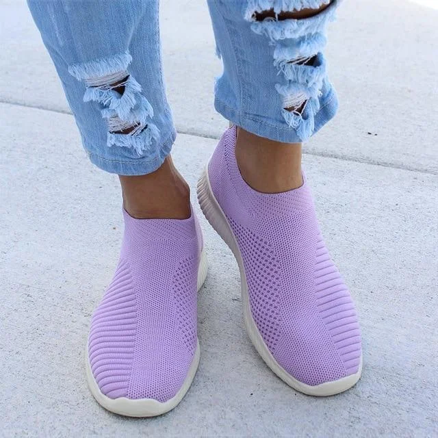 Women Stretchy Slip-On Mesh Bunion Corrector Sneakers