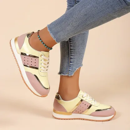 Orthopedic Women Shoes Leather Breathable Comfy Summer Platform Sneakers