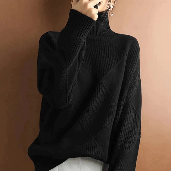 Marie Cashmere Turtleneck Sweater