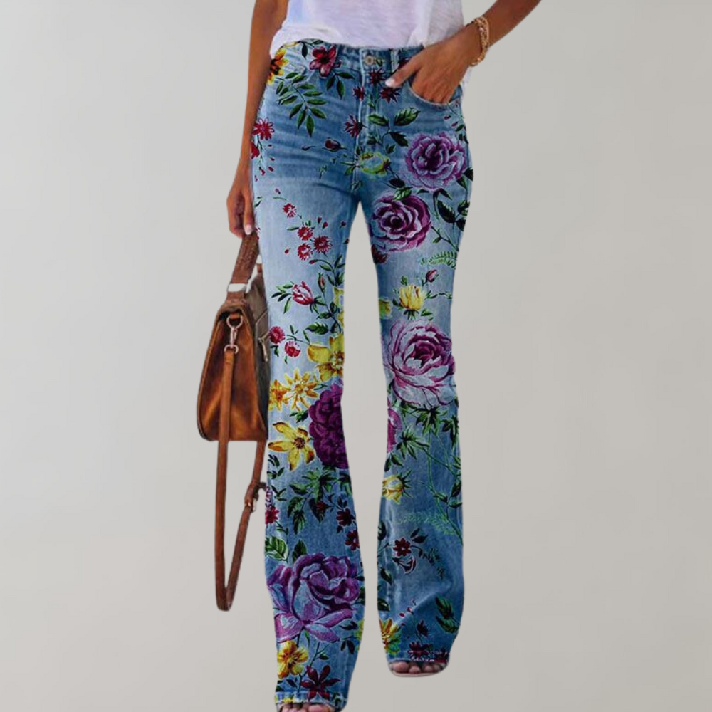 Flower Chic Flare Jeans