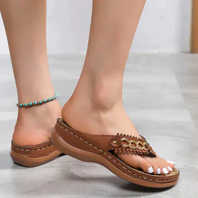 Orthopaedic Flip Flops Wedge Sandals