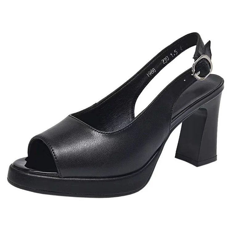 Orthopedic High-Heel Sandals with Adjustable Straps
