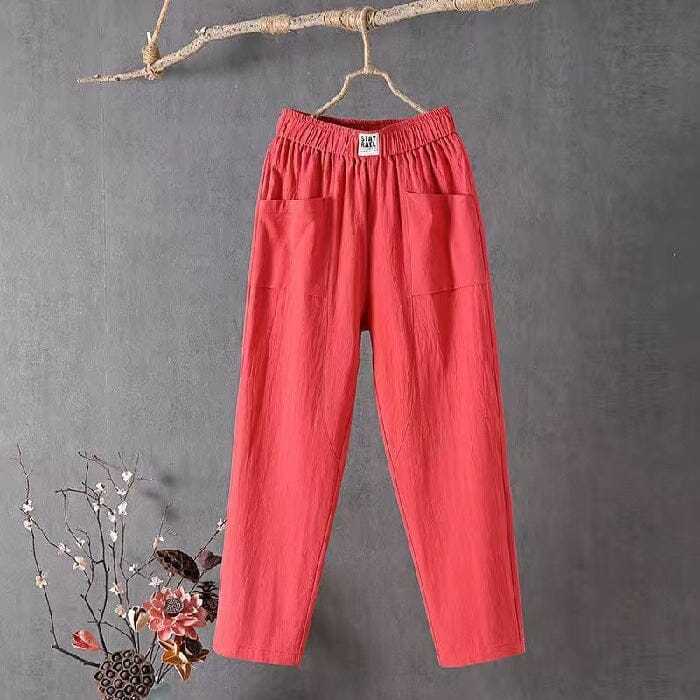 Victoria - Straight-Leg Pants - Casual - High-Quality Cotton - Perfect for Casual Days