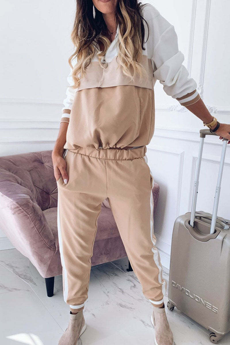 Daphne - women's sports suit long-sleeved top and casual pants set