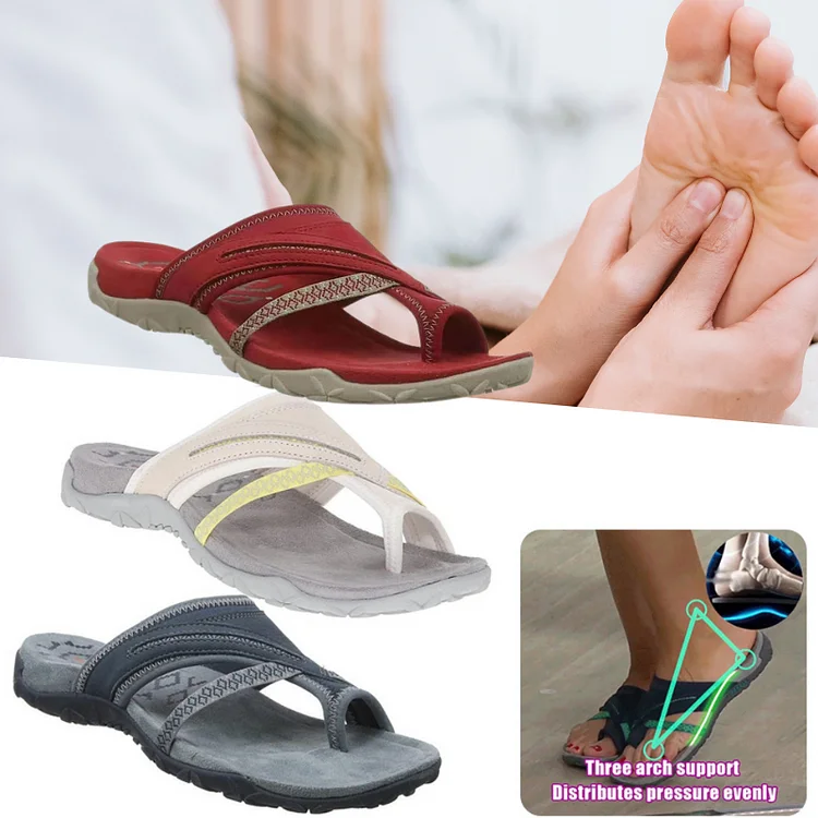 Orthopedic Sandals For Women Comfortable Casual Cross Strap Flip-flops