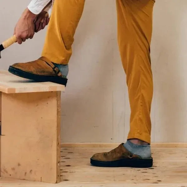 Men's Soft Leather Slippers - Proven Plantar Fasciitis, Foot and Heel Pain Relief