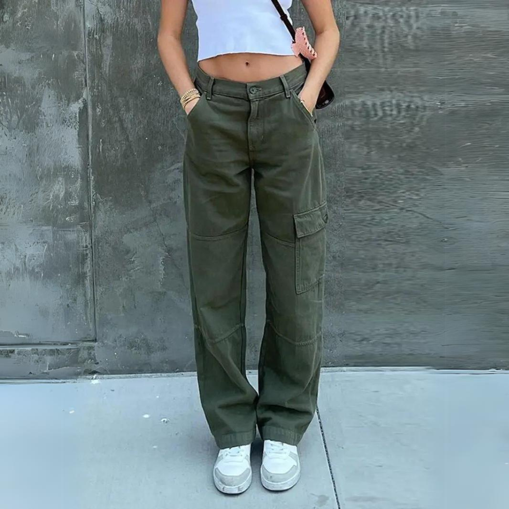 Ingrid - Cargo Pants - Casual - High-Quality Cotton - Perfect for Everyday Wear