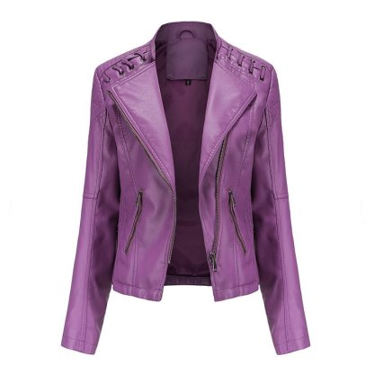 Lambskin leather jacket