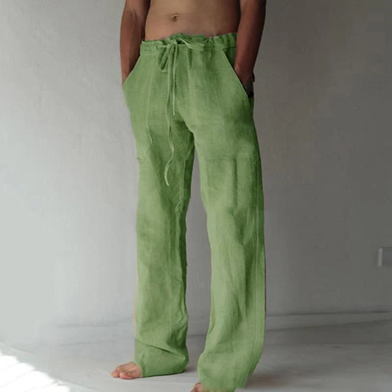 Men's Casual Solid Color Drawstring Pants