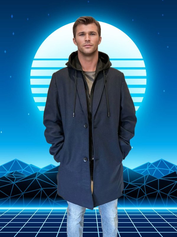 Casual Woolen Mid-Length Coat With Detachable Hat