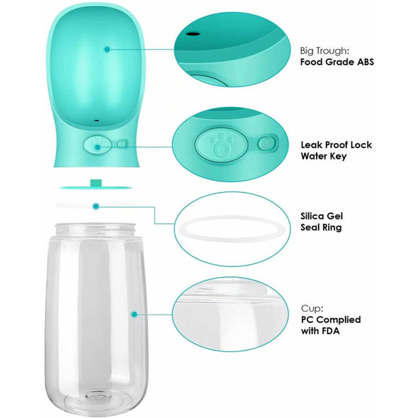 Portable Dog Water Bottle-gladdween