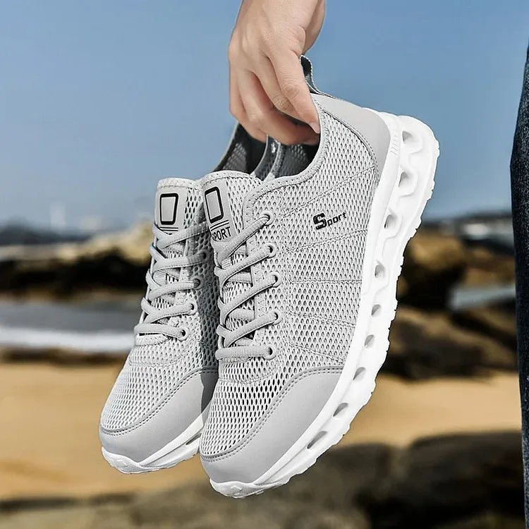 Men Aqua Outdoor Breathable Beach Upstream Shoes