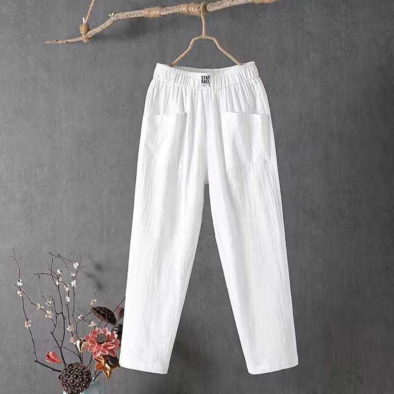 Victoria - Straight-Leg Pants - Casual - High-Quality Cotton - Perfect for Casual Days