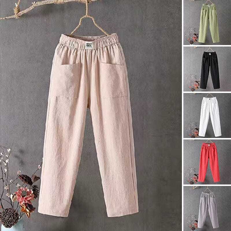 Victoria - Straight-Leg Pants - Casual - High-Quality Cotton - Perfect for Casual Days