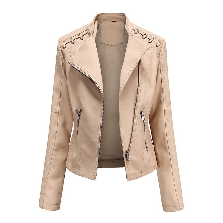 Lambskin leather jacket