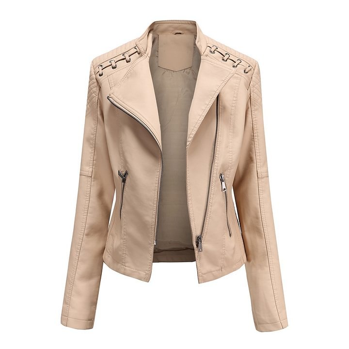 Lambskin leather jacket