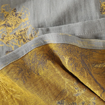 Neutral Landscape Kimono Cotton Pajama Set