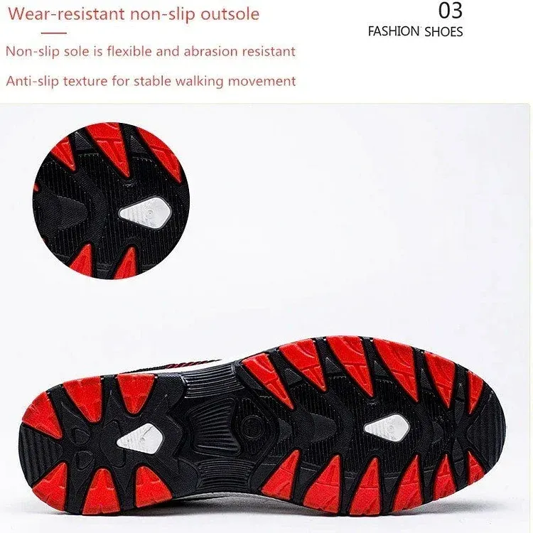 Men Walking Shoes Breathable Orthopedic Arch Support Non-slip Sneakers