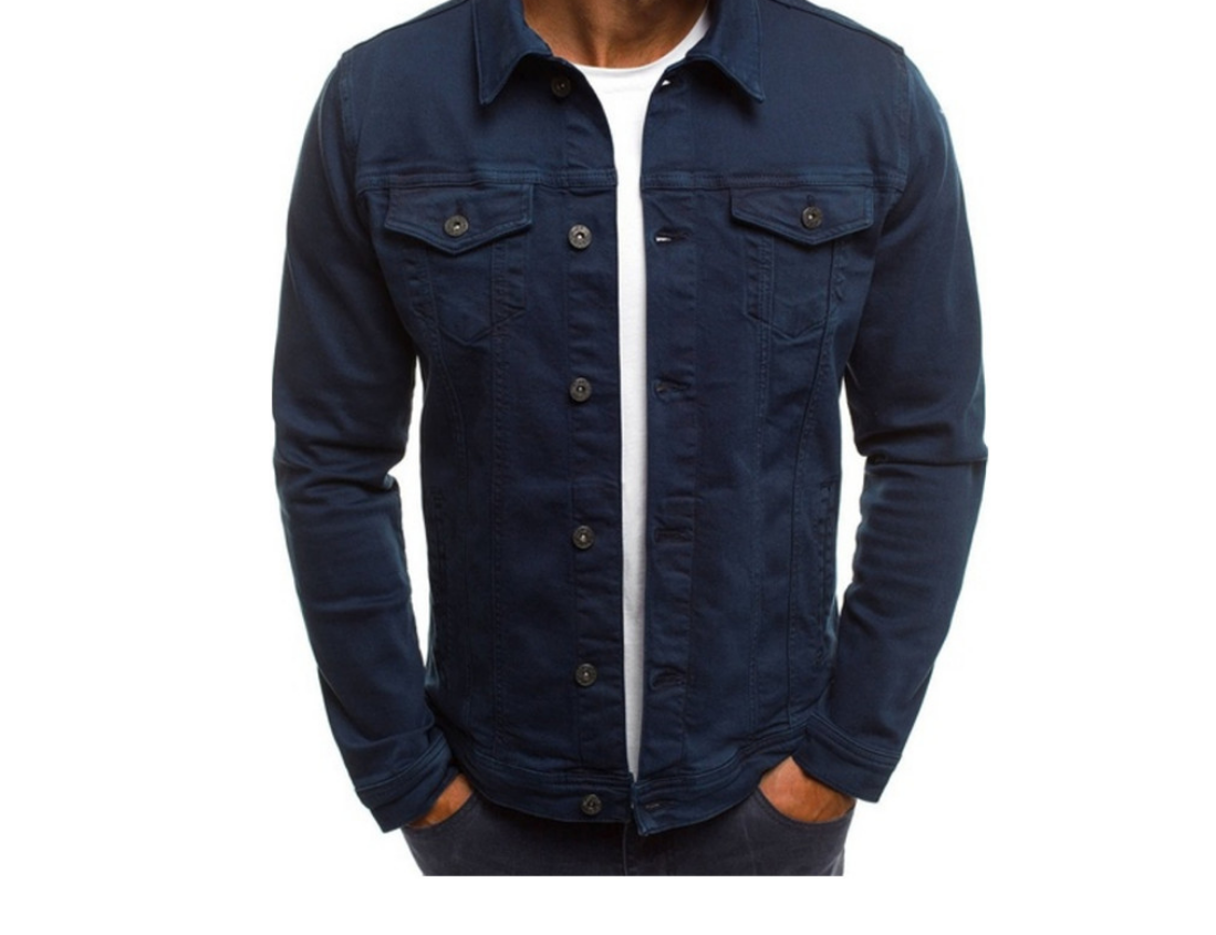 Haris - Coloured denim jacket for men