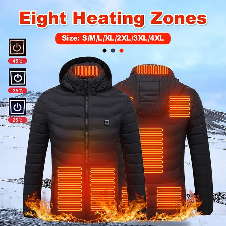 Unisex Heated Jacket Heating Coat Electric
