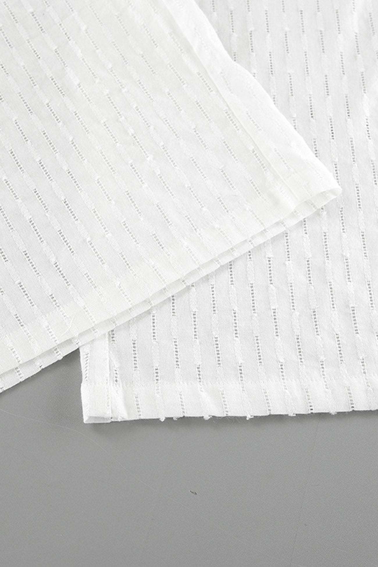 Leilani - cotton ruffle sleeve slit pants set