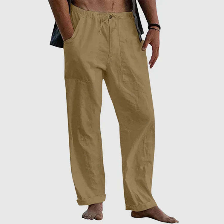 Filip - Linen beach trousers for men, loose fit