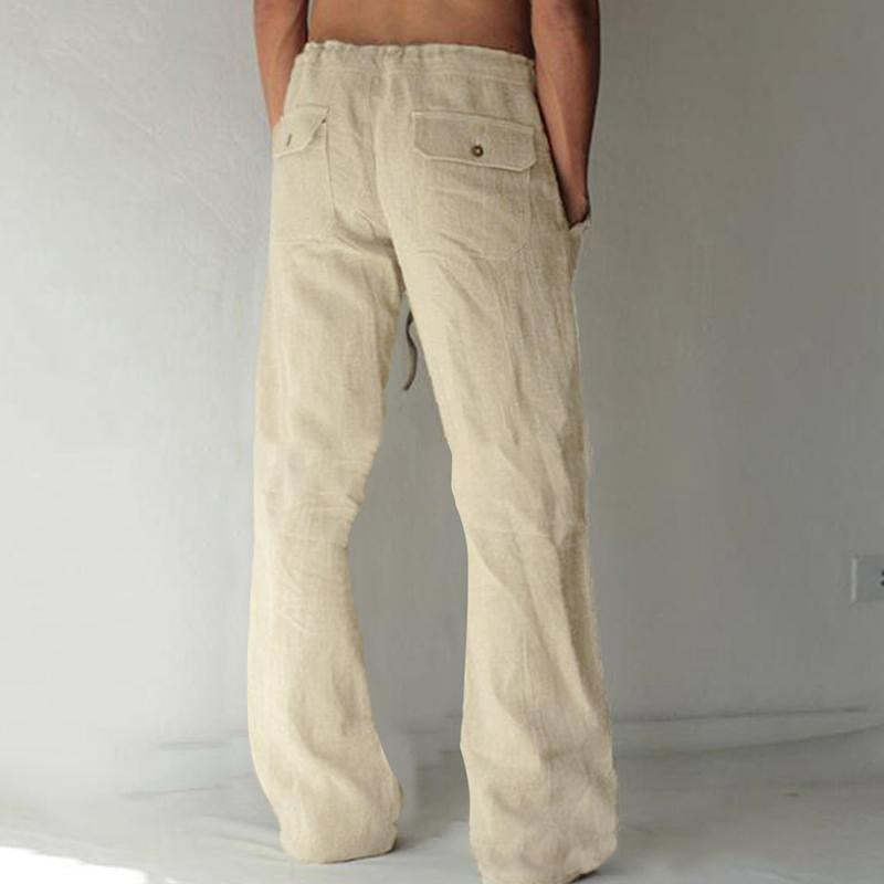 Men's Casual Solid Color Drawstring Pants